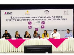 Muestran facilidades de acceso al voto para personas con discapacidad