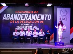 Abandera Rector a deportistas de la UAT rumbo a la Universiada 2019