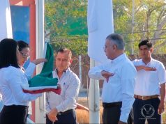 Rinde UAT en el Campus Victoria homenaje a la Bandera