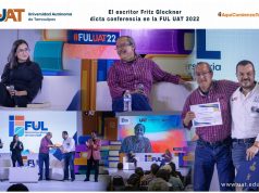 El escritor Fritz Glockner dicta conferencia en la FUL UAT