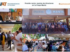 Rector de la UAT preside en la Preparatoria Mante reunión de Colegio de Directores