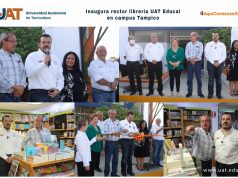 Rector de la UAT inaugura en el campus Tampico librería FCE -EDUCAL