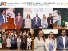 Rector de la UAT clausura encuentro nacional de contralorías universitarias