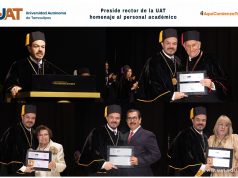 Preside rector de la UAT homenaje al personal académico