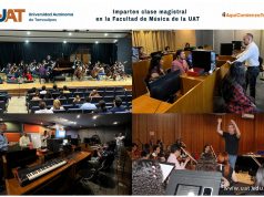 Imparten clase magistral en la Facultad de Música de la UAT