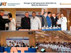 Entrega la UAT generación 2018-2023 de Medicina Matamoros