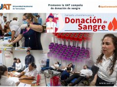 Promueve la UAT campaña de donación sangre Más Vida
