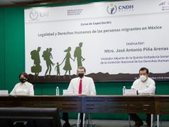 Inaugura Rector de la UAT curso sobre derechos humanos de migrantes