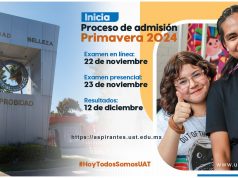 Convoca UAT al proceso de admisión para el período Primavera 2024