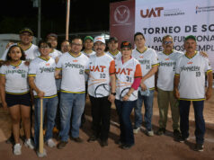 Inaugura el rector Dámaso Anaya el Torneo de softbol para Funcionarios, Maestros y Empleados de la UAT