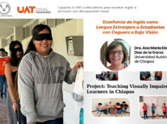 Capacita la UAT a educadores para enseñar inglés a personas con discapacidad visual
