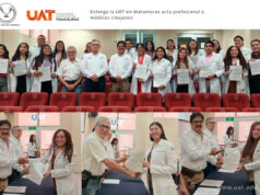 Entrega la UAT en Matamoros acta profesional a médicos cirujanos