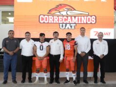 Entrega rector uniformes a Correcaminos UAT de la Liga Mayor ONEFA