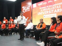 Entrega rector el galardón “Orgullo UAT” tras desempeño histórico de medallistas universitarios